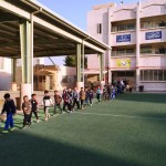 خطة اخلاء في ابتدائية ثابت بن قيس بالرياض