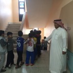 خطة اخلاء وهمية في  متوسطة زهير بن أبي أمية بالرياض