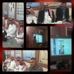 مشرف الأمن و السلامة المدرسية يتلقى شهادة شكر و تقدير مدير مكتب التعليم بغرب الطائف