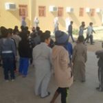 ‏زيارة طلاب مدرسة ابتدائية منار سدير بالمجمعة لمعرض الدفاع المدني