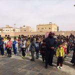 تنفيذ خطة الاخلاء في مدرسة الطوير الابتدائية
