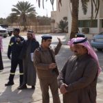 تنفيذ خطة الاخلاء في مدرسة متوسطة الشيخ محمد بن إبراهيم وثانوية الشيخ ابن باز