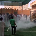 تنفيذ خطة الاخلاء في مدرسة منارة الأهلية المتوسطة
