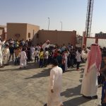 تنفيذ خطة الاخلاء في مدرسة القادسية الابتدائية
