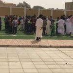 تنفيذ خطة الإخلاء في مدرسة عدي بن حاتم المتوسطة والثانوية بسكاكا