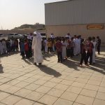 تنفيذ خطة الاخلاء في مدرسة سماء المعالي المتوسطة بقطاع صوير