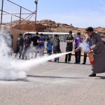 تنفيذ خطة الاخلاء في مدرسة ابتدائية الشيخ فيصل المبارك لتحفيظ القرآن الكريم