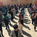 تنفيذ خطة الاخلاء في مدرسة ابتدائية الشيخ فيصل المبارك لتحفيظ القرآن الكريم