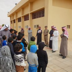 خطة اخلاء افتراضية بثانوية الأمير فيصل بن خالد بن عبدالعزيز آل سعود بمحايل عسير
