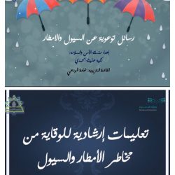 دخول فصل الشتاء في الابتدائية الخامسة عشر في تعليم الزلفي