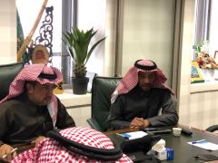سعادة المشرف العام على الأمن والسلامة المدرسية الدكتور ماجد الحربي يلتقي بوفد من الشركة السعودية للكهرباء