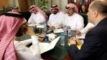 الادارة العامة تجتمع مع ممثل الشركة المانحة لنظام السلامة والصحة المهنية