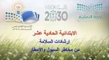 تعليم ينبع # ارشادات عن مخاطر الأمطار والسيول في الإبتدائية الحادية عشر بينبع البحر