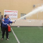 خطة اخلاء وهمية في ابتدائية زيد بن الصلت