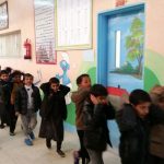 تنفيذ خطة الاخلاء في مدرسة أبي ذر الغفاري