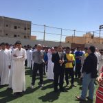 تنفيذ خطة الاخلاء في مدرسة ابي عبيدة الثانوية
