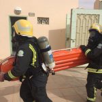 تنفيذ خطة الاخلاء في مدرسة فرسان الجوبة الابتدائية الاهلية بسكاكا