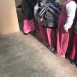 تنفيذ خطة الاخلاء في مدرسة الحادية عشر الابتدائية