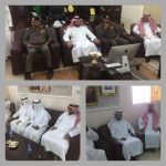 مدير عام التعليم و مدير إدارة الدفاع المدني يدشنان العيادة الصحية بثانوية الملك فهد