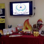 فعاليات اليوم العالمي للدفاع المدني بمتوسطة وثانوية تحفيظ القران الكريم بمحافظة البدائع التابعة لتعليم القصيم