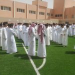 تنفيذ خطة الاخلاء بابتدائية ومتوسطة الحوطة