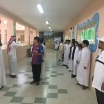 تنفيذ خطة الاخلاء في مدرسة عمار بن ياسر الابتدائية بسكاكا