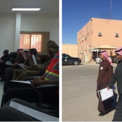 خطة الإخلاء بالمدرسة المتوسطة الأولى بالمنصورة بتعليم الأحساء
