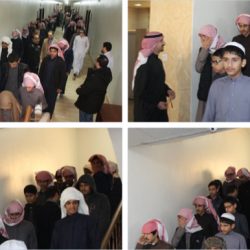 فرضية إخلاء وهمي تنفذها ابتدائية ومتوسطة علي بن أبي طالب بتعليم الزلفي