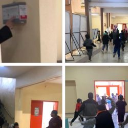 تنفيذ خطة اخلاء بثانوية سعود بن نايف بتعليم حفرالباطن