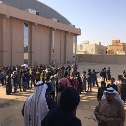 تنفيذ فرضية إخلاء في ابتدائية ومتوسطة صلاح الدين بتعليم الزلفي