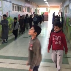 ابتدائية أحمد بن حنبل بتعليم الزلفي  تنفذ فرضية إخلاء