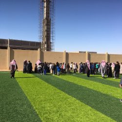 تنفيذ خطة إخلاء فرضية في الأبتدائيه الثالثه بعرعر