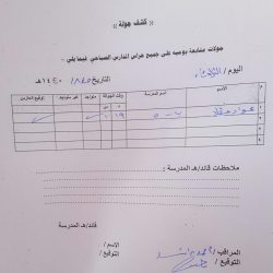 تنفيذ خطة إخلاء فرضيه في المتوسطة الثامنة عشر والأولى فكري  بعرعر