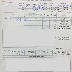 تعليم ينبع# زيارات ميدانية  لتفقد استمارة  السلامة المدرسية داخل المنشأة التعليمية